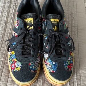 Liberty of London Adidas Black Floral Sneakers
